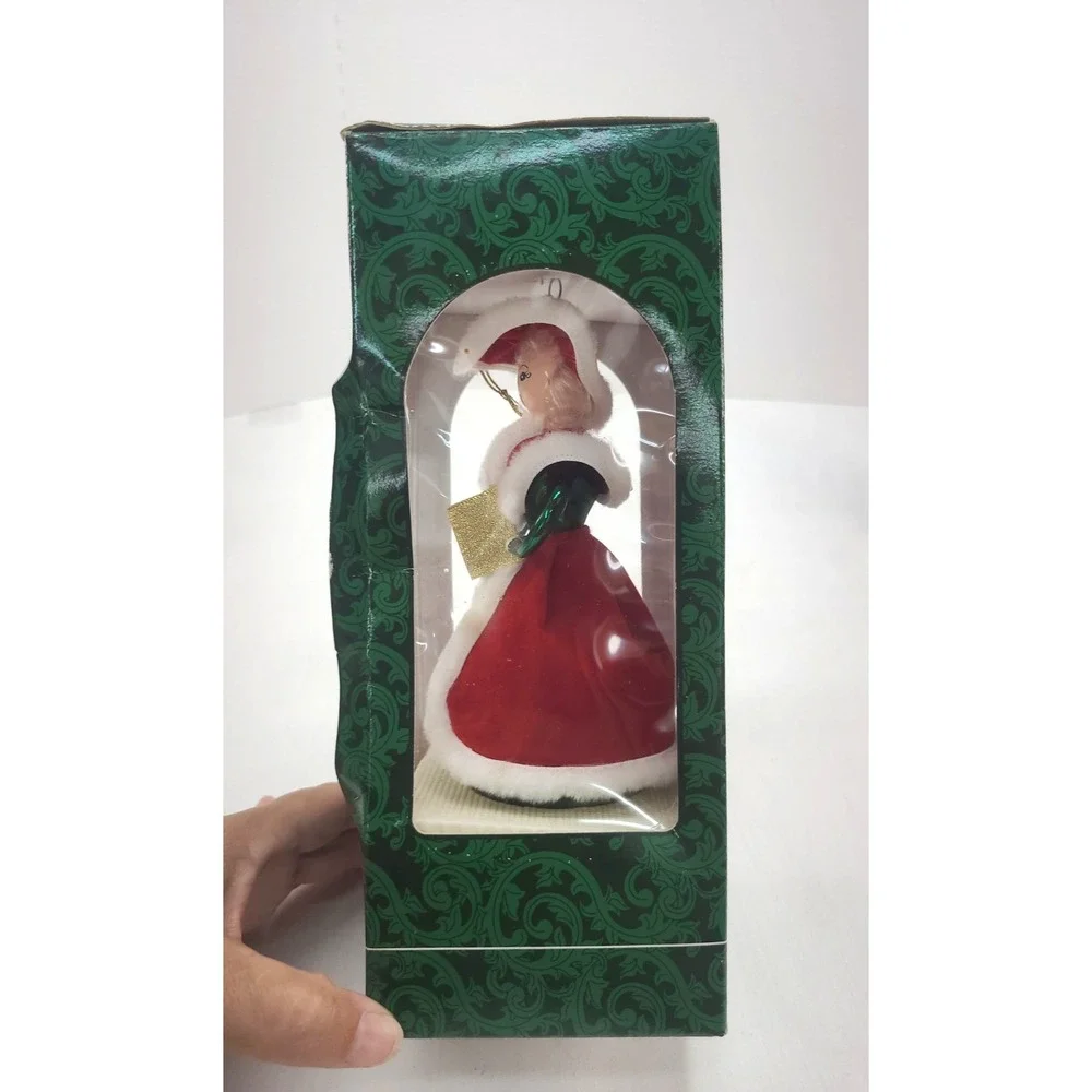 Mistletoe Magic Collection CAROLER European Style Glass Ornament: Hand Blown